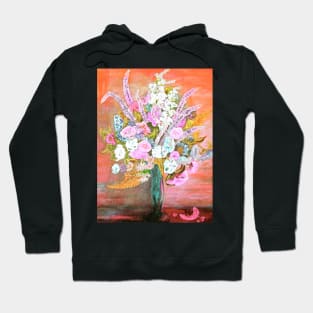 Spring Bouquet Water Color Hoodie